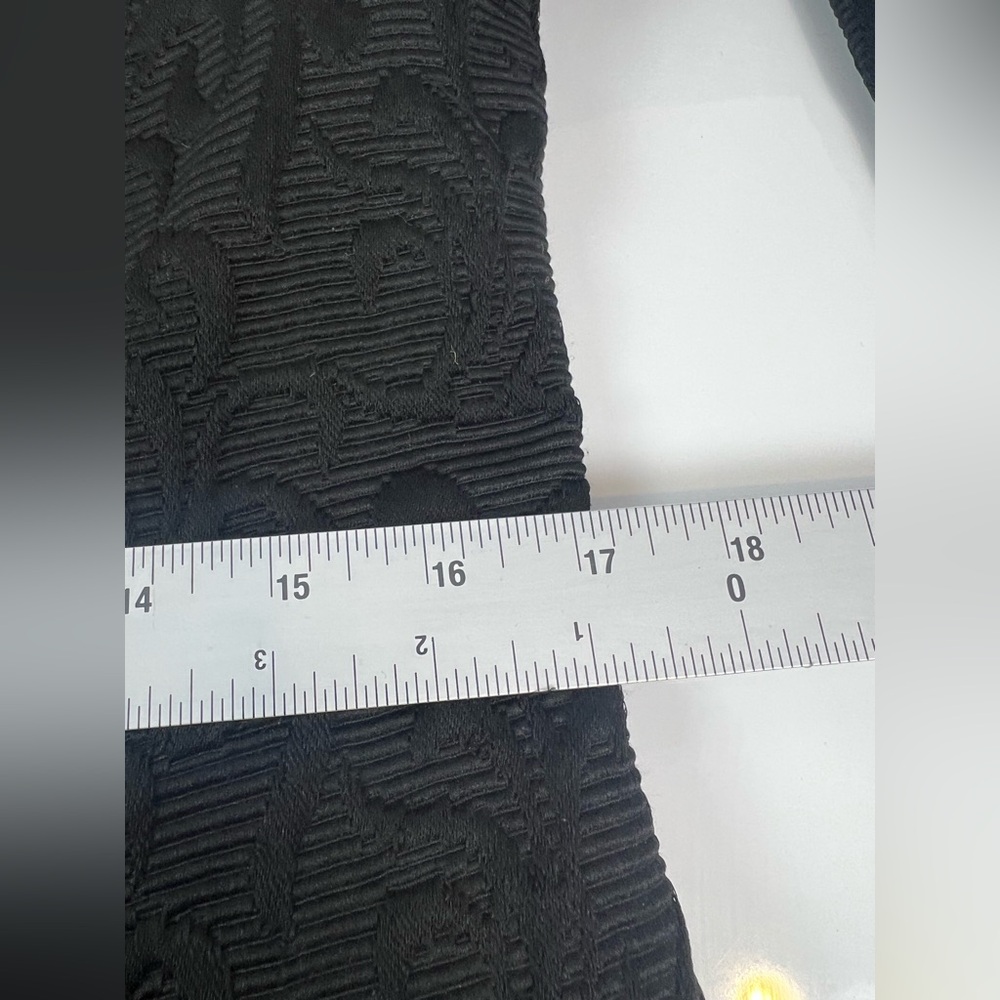 Desigual Coat Women’s size  42 /10 Black Jacquard Stand up Collar Button Front - Picture 14 of 15